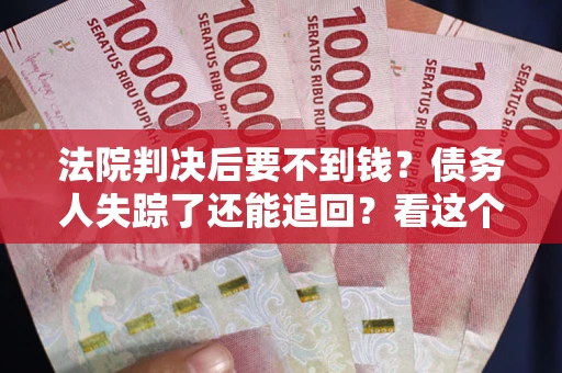 北京法院判决后要不到钱？债务人失踪了还能追回？看这个方法！