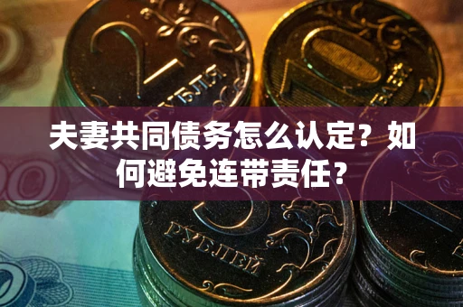 北京夫妻共同债务怎么认定？如何避免连带责任？