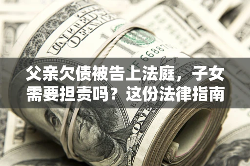 北京父亲欠债被告上法庭，子女需要担责吗？这份法律指南必须看完