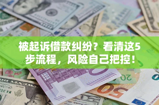 北京被起诉借款纠纷？看清这5步流程，风险自己把控！