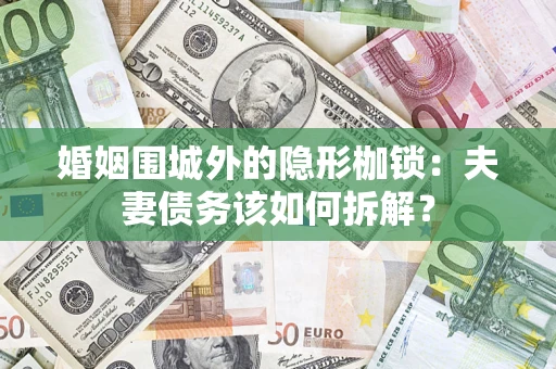 北京婚姻围城外的隐形枷锁：夫妻债务该如何拆解？