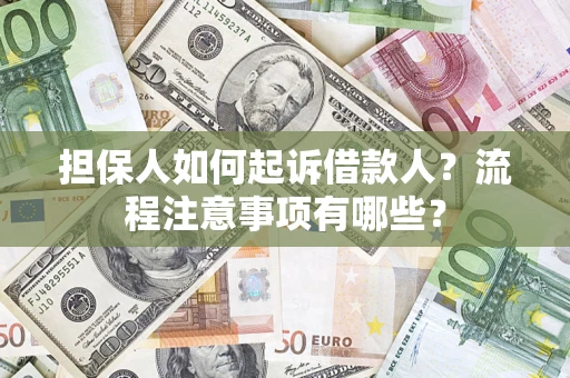 北京担保人如何起诉借款人？流程注意事项有哪些？